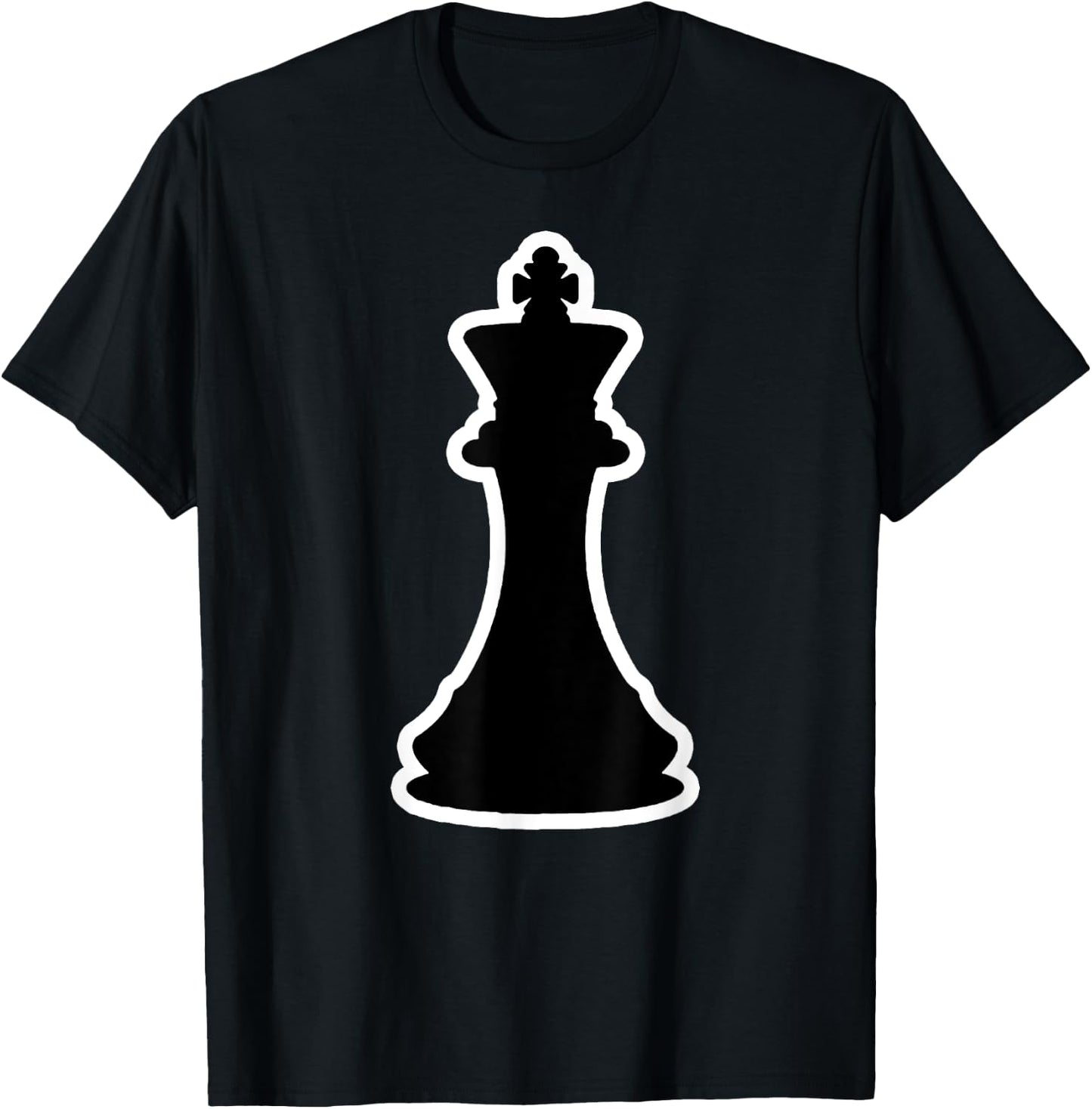 Chess Costumes Black King Silhouette Costume T-Shirt - T-Shirt | Black