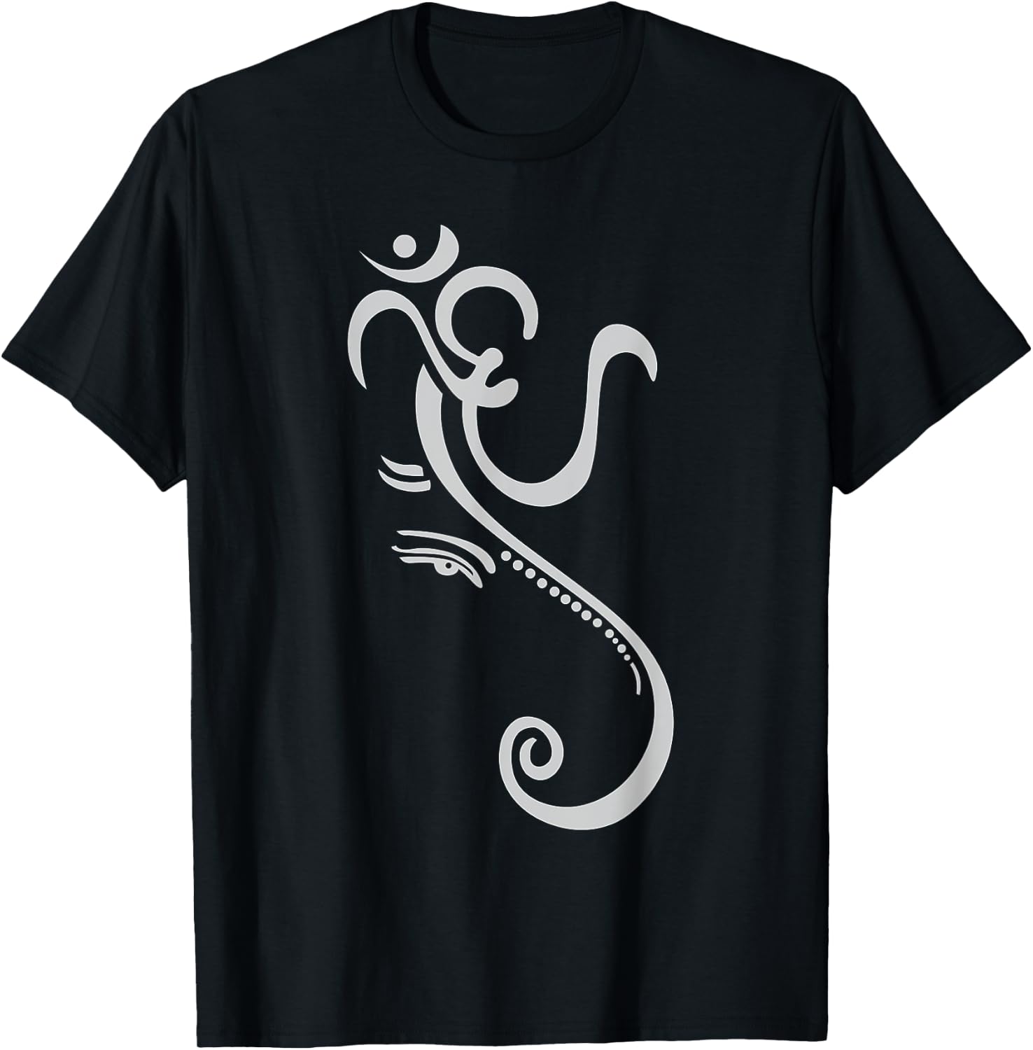 Ganesha Yoga -Adults Black Yoga Meditation Small T-Shirt - T-Shirt | Black