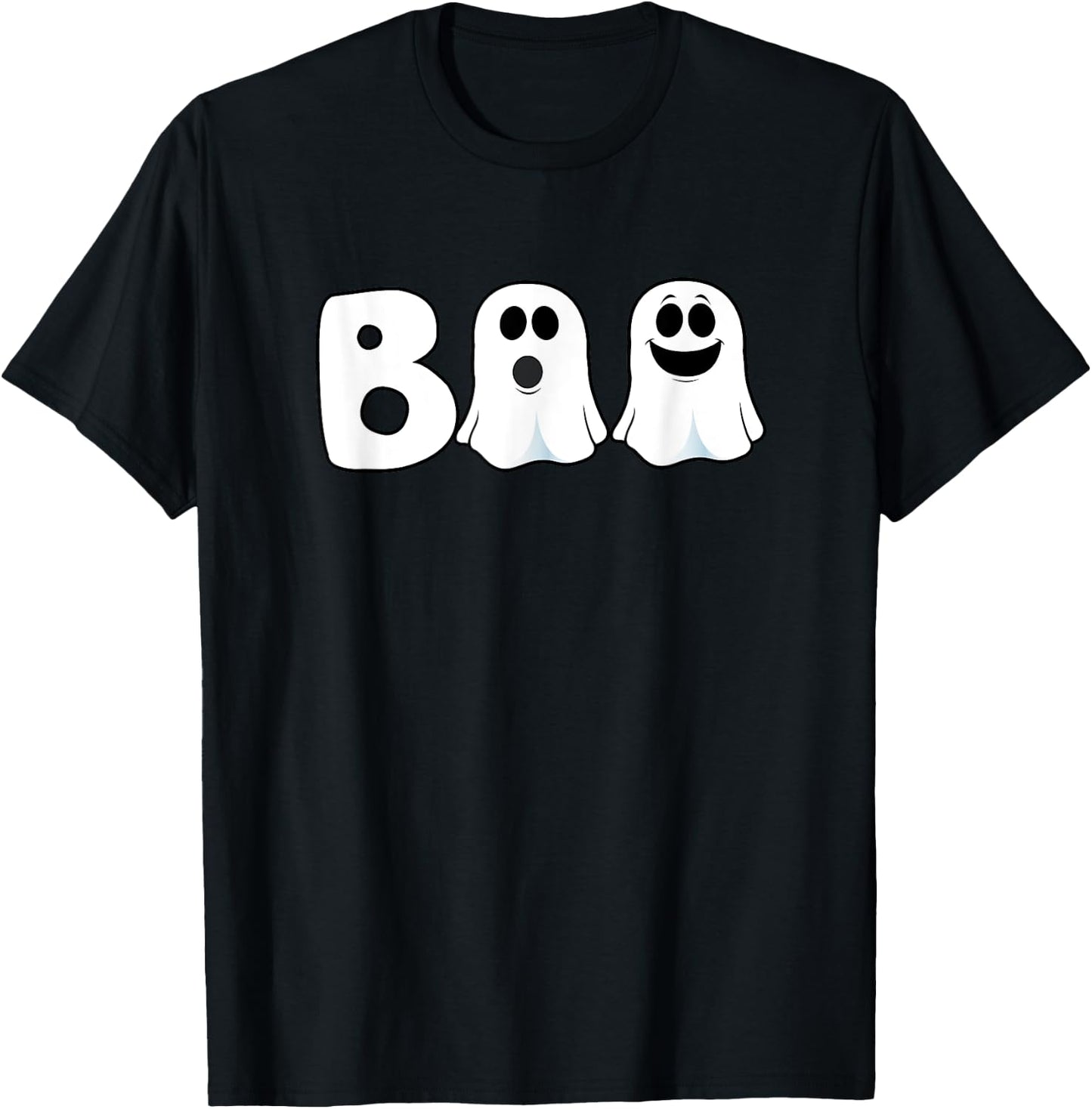 Halloween Boo Ghosts Trick Treat T-Shirt - T-Shirt | Black