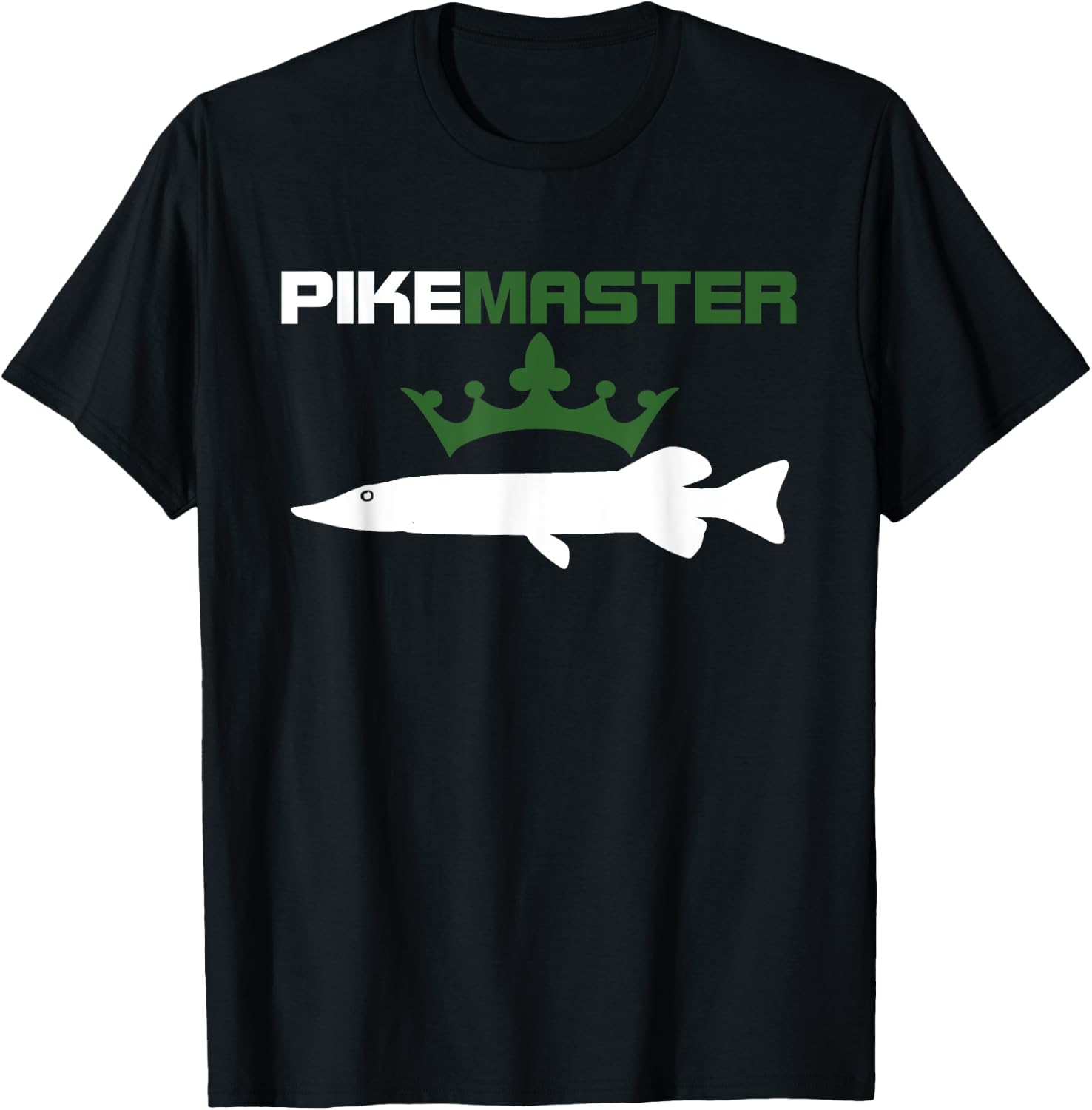 Pike Master - Northern Pike Fishing Shirt T-Shirt - T-Shirt | Black