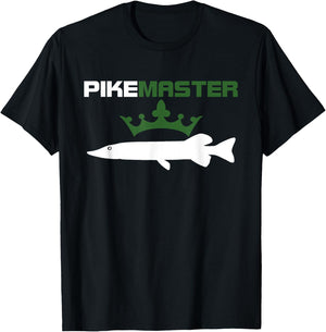 Pike Master - Northern Pike Fishing Shirt T-Shirt - T-Shirt | Black