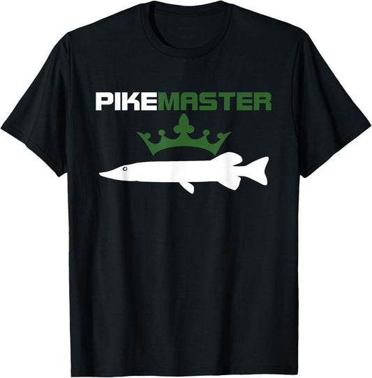 Pike Master - Northern Pike Fishing Shirt T-Shirt - T-Shirt | Black