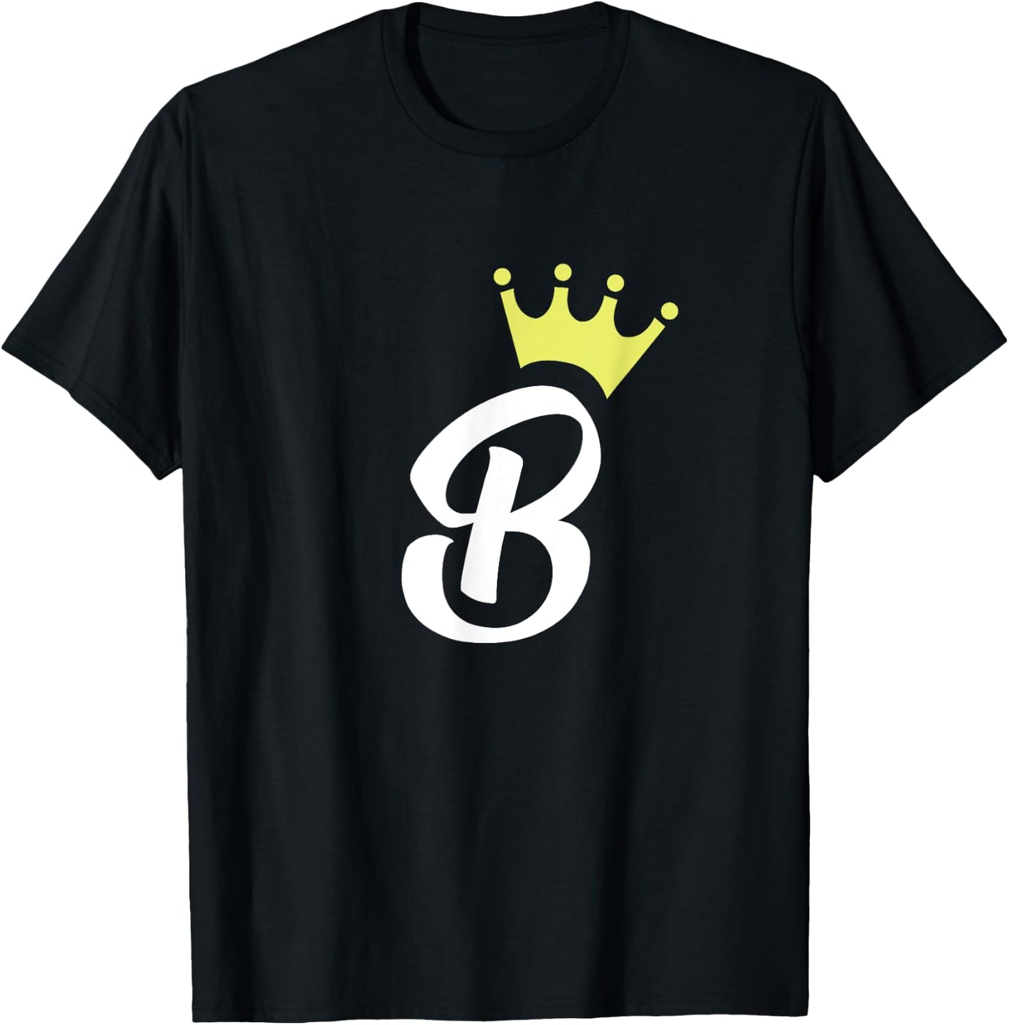 Letter "B" - Princess/Queen T-Shirt - T-Shirt | Black