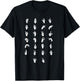ASL Full Alphabet Shirt American Sign T shirt T-Shirt - T-Shirt | Black