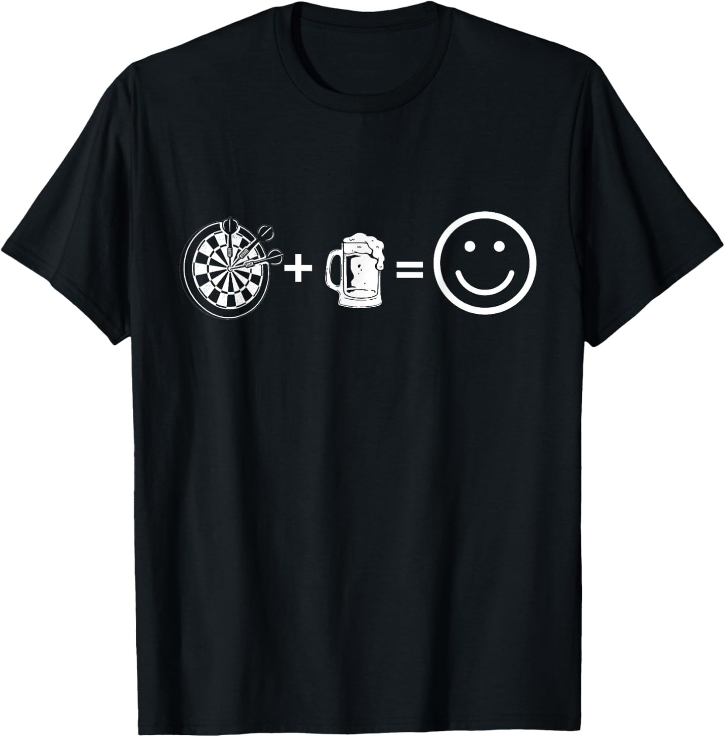 Darts and beer the best combo, fun math for darts lovers T-Shirt - T-Shirt | Black
