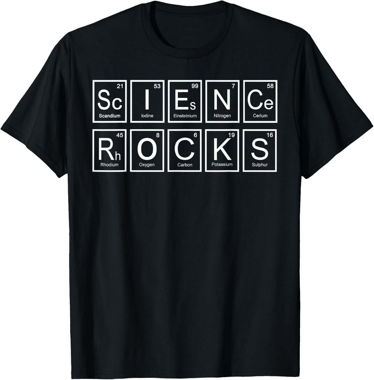 Periodic Table Chemistry Science Teacher Gifts Funny Science T-Shirt - T-Shirt | Black