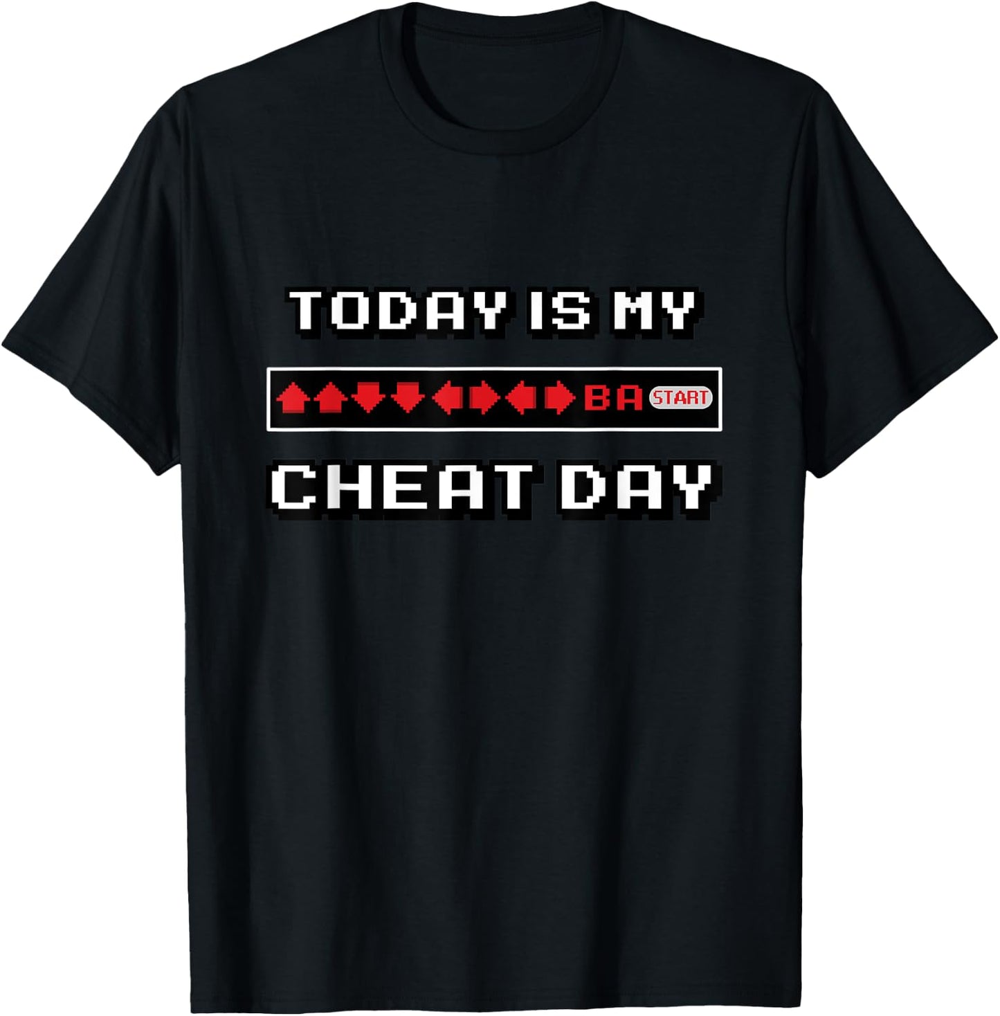 Mighty Oak: Today is my Cheat Day Funny Gaming T-Shirt - T-Shirt | Black