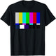 No TV Signal Television Screen Color Bars Test Cool Pattern T-Shirt - T-Shirt | Black
