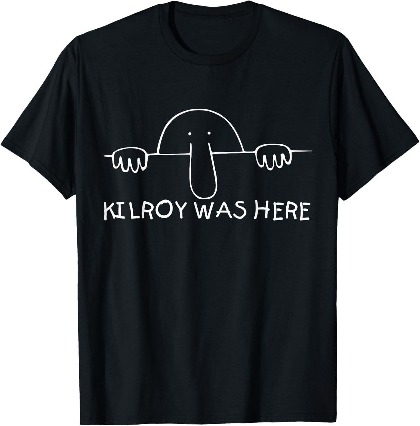 Kilroy was Here shirt - perfect Veteran WWII Vintage Gift T-Shirt - T-Shirt | Black
