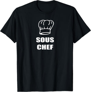 Sous Chef Father Mother Son Daughter Family Matching T-Shirt - T-Shirt | Black