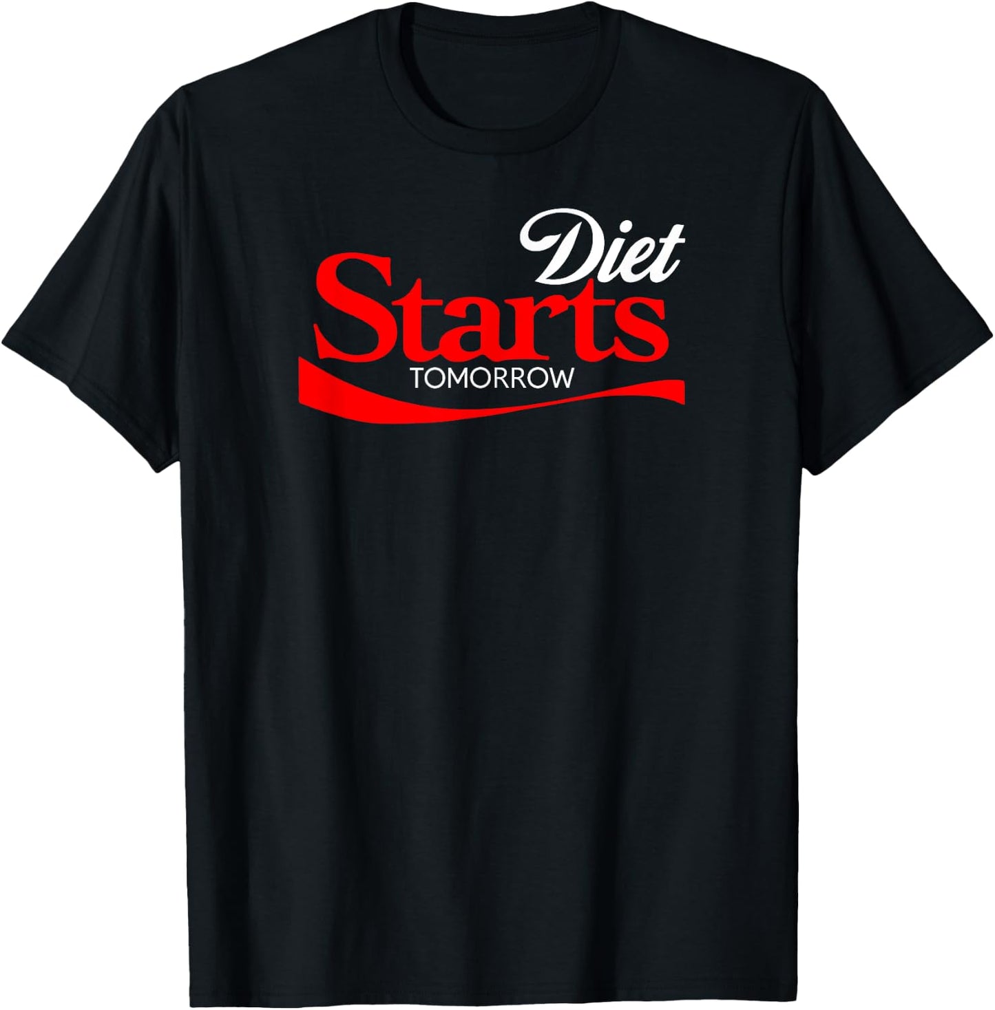 Diet Starts Tomorrow Shirt, Keto Paleo Vegan Funny T-Shirt - T-Shirt | Black