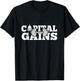 Funny Capital Gains Washington DC Fitness weightlifting T-Shirt - T-Shirt | Black