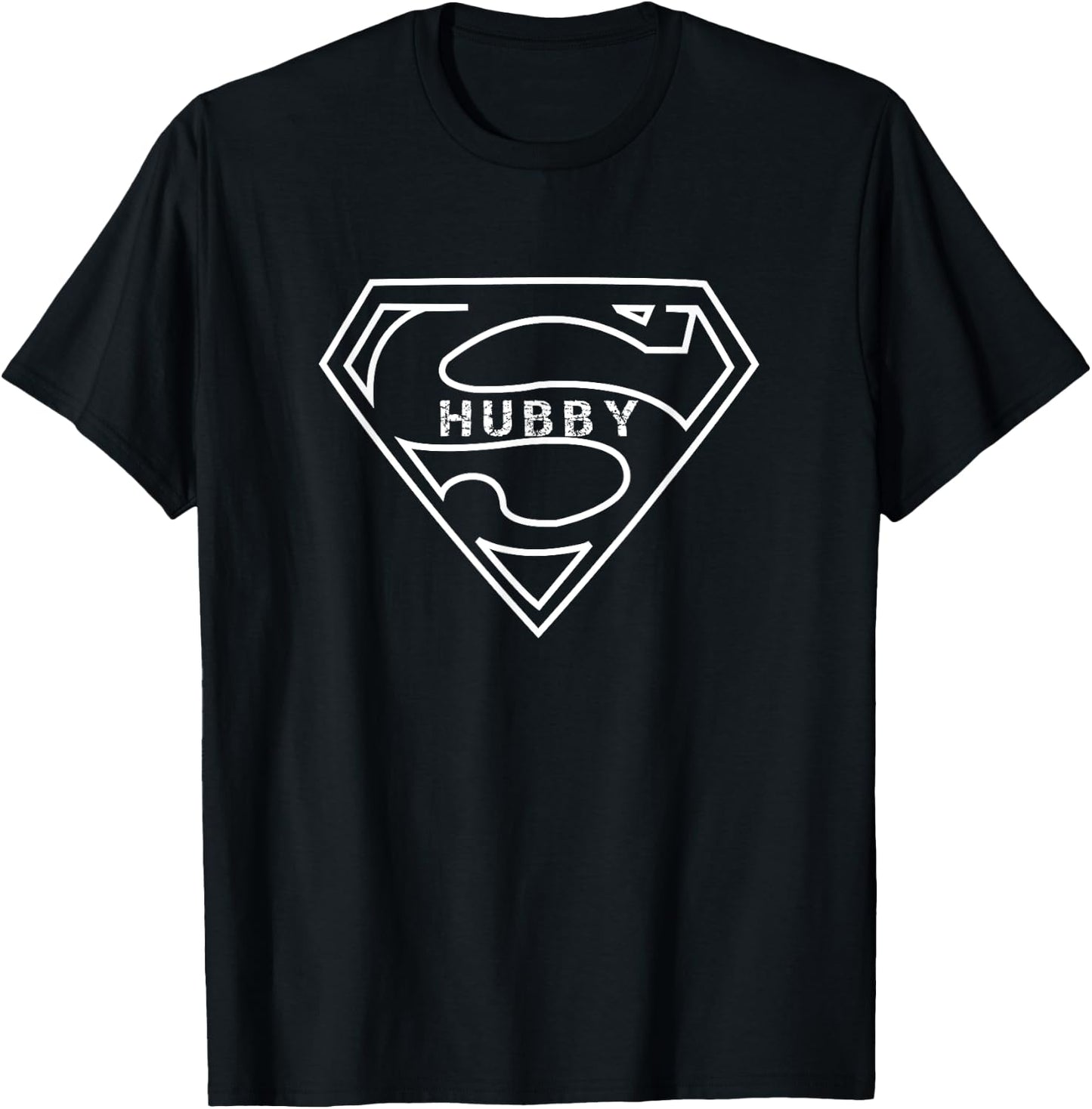 Super Hubby T Shirt Funny T Shirts for Husband Dad Fathers T-Shirt - T-Shirt | Black