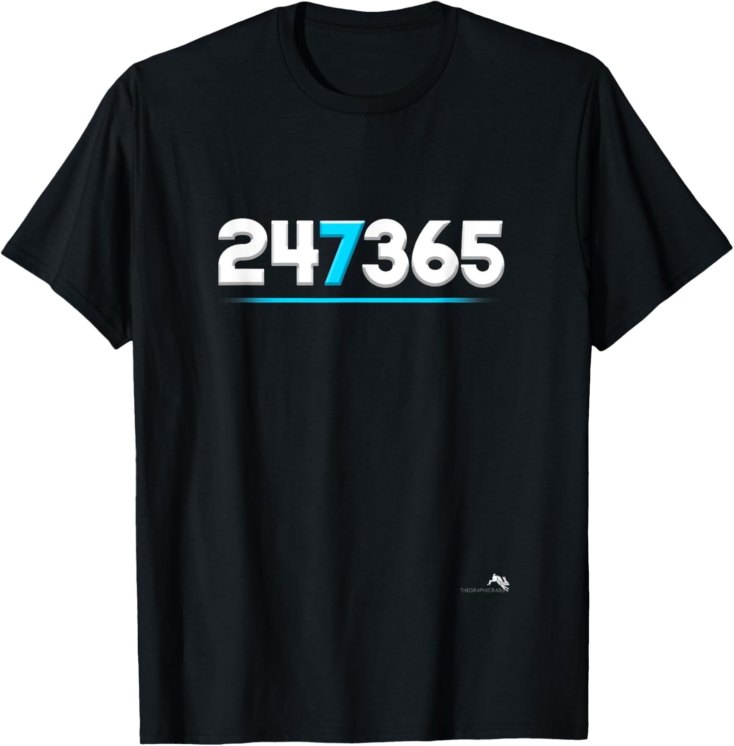 247365 Hustle Healthy Gym Shirt T-Shirt - T-Shirt | Black