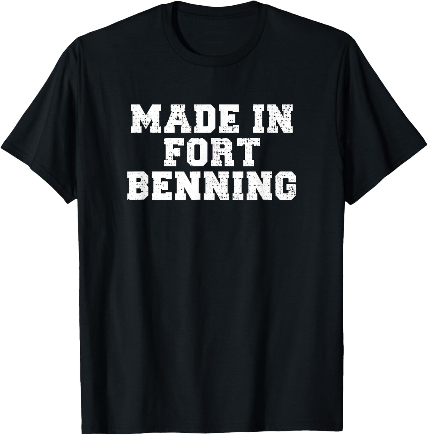 Made In Fort Benning Basic Training Recruit Boot Camp Grad T-Shirt - T-Shirt | Black