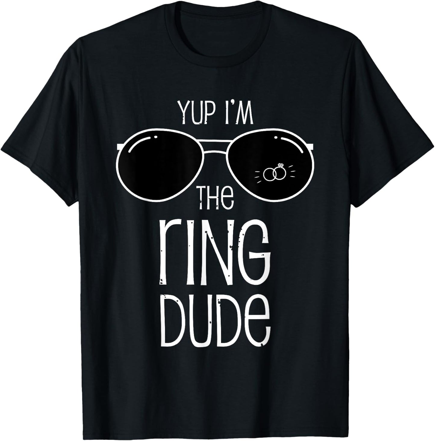 Yup I'm The Ring Dude kids funny Wedding ring bearer gift T-Shirt - T-Shirt | Black