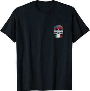 American Grown with Italian Roots T-Shirt - T-Shirt | Black