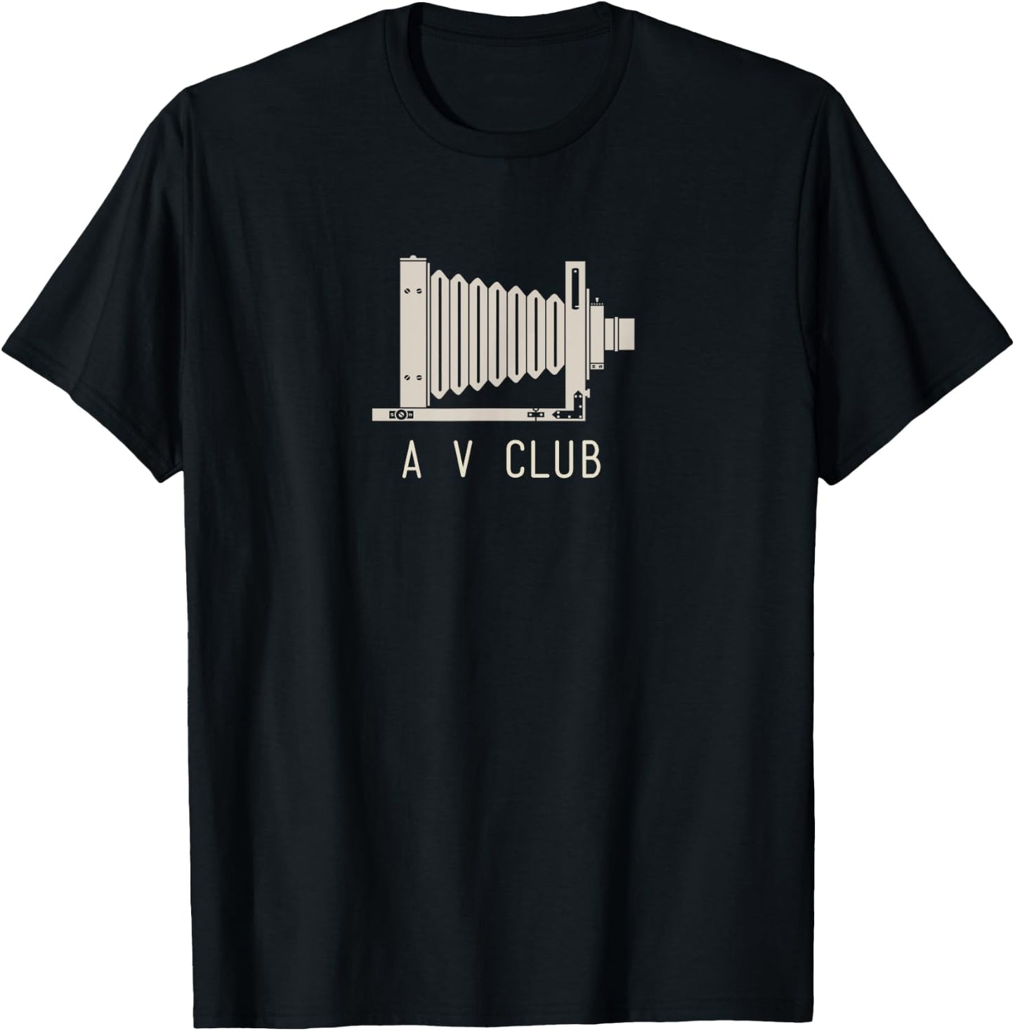 Funny AV Audio Visual Club Antique Camera T-Shirt - T-Shirt | Black