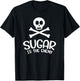 Sugar Is The Enemy - Funny Keto Shirt - Ketosis Diet T-Shirt - T-Shirt | Black