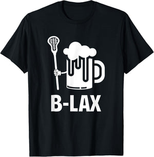 Lacrosse | Funny Gift Men Coach | Beer Lover B-Lex T-Shirt - T-Shirt | Black