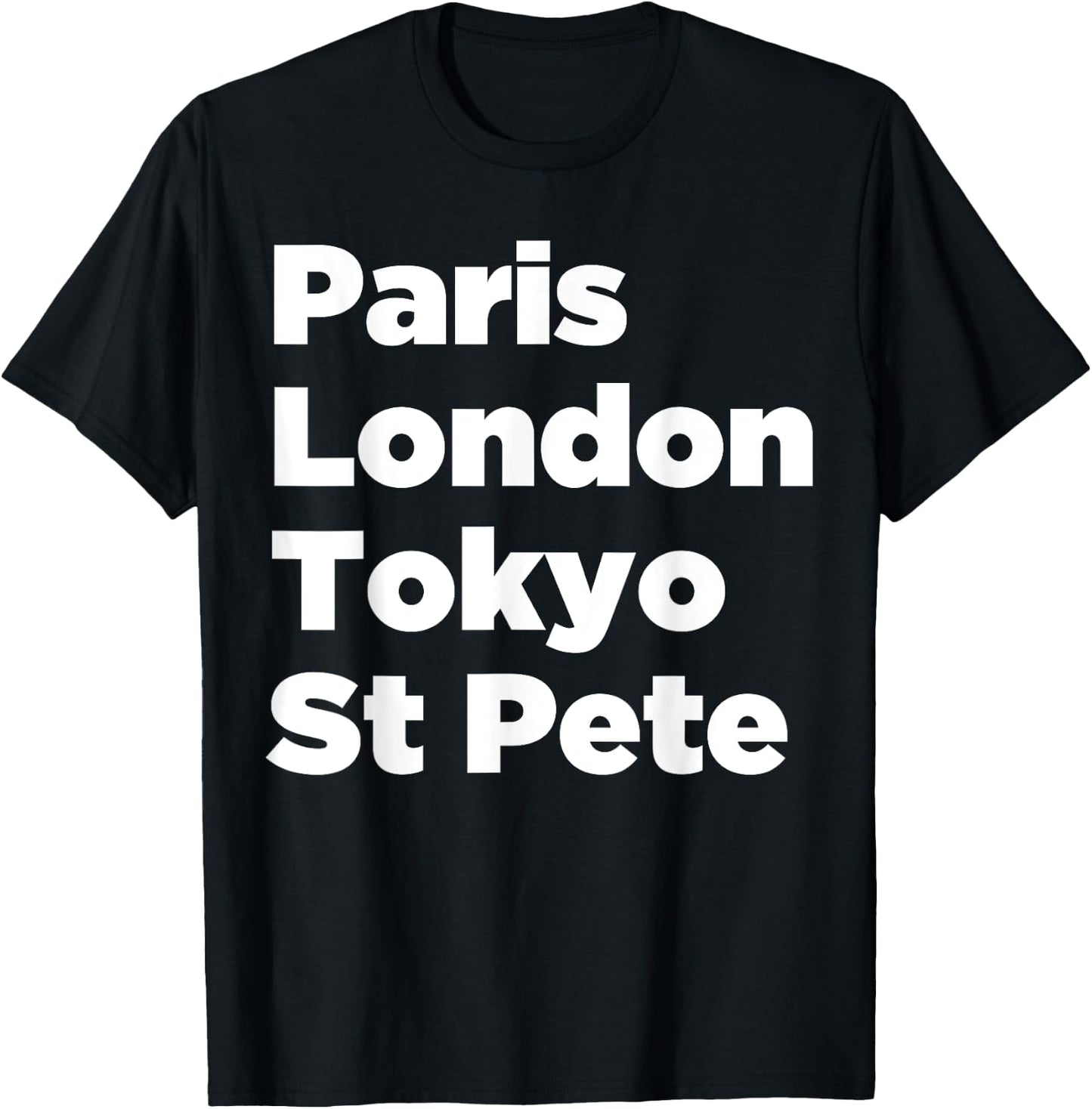 Paris London Tokyo St Pete - Women Youth T-Shirt - T-Shirt | Black