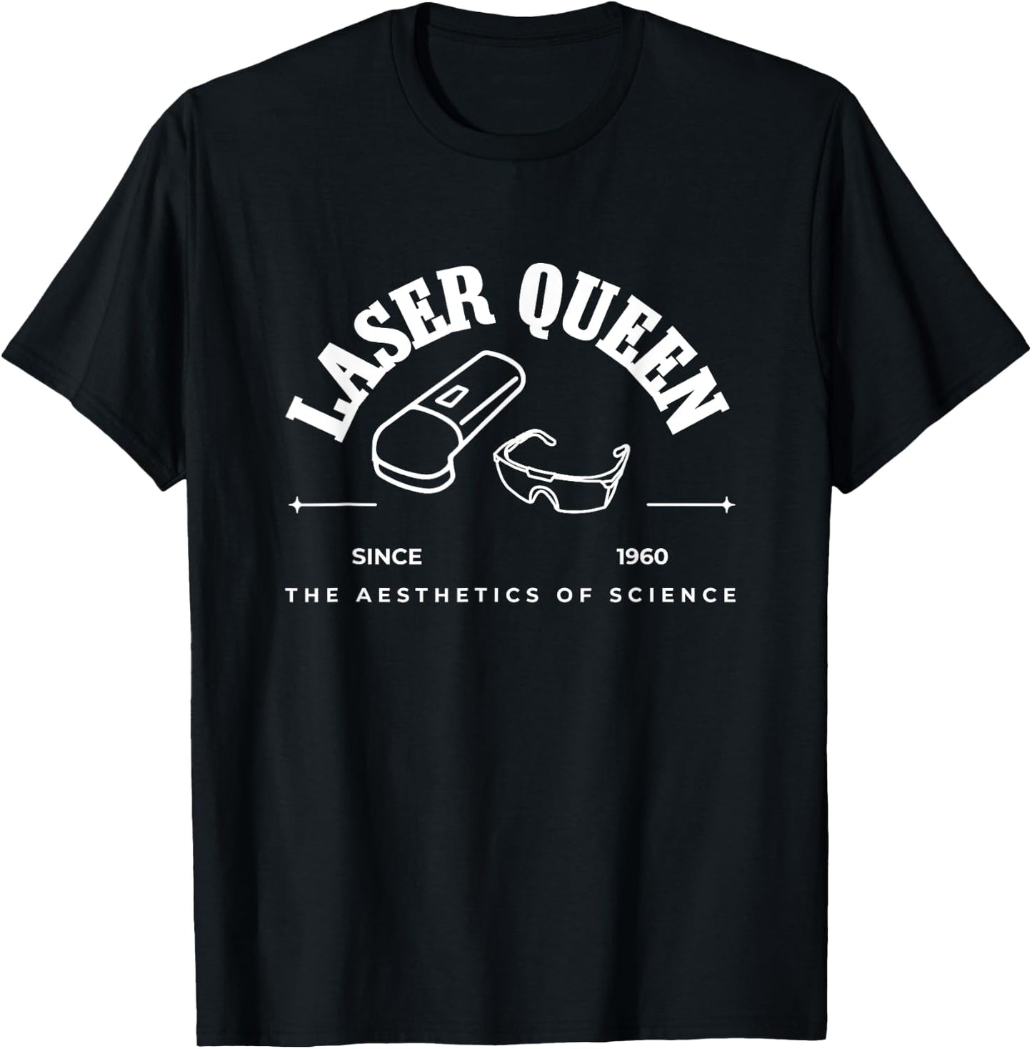 Laser Queen Hair Removal Aesthetic Nurse Laser Tech T-Shirt - T-Shirt | Black