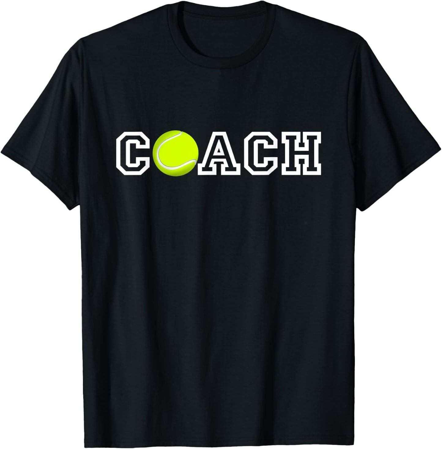 Tennis Coach T Shirt - Appreciation Gift Coaches T-Shirt - T-Shirt | Black
