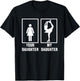 Skate Mom Dad My Daughter is a Figure Skater Skating T Shirt T-Shirt - T-Shirt | Black