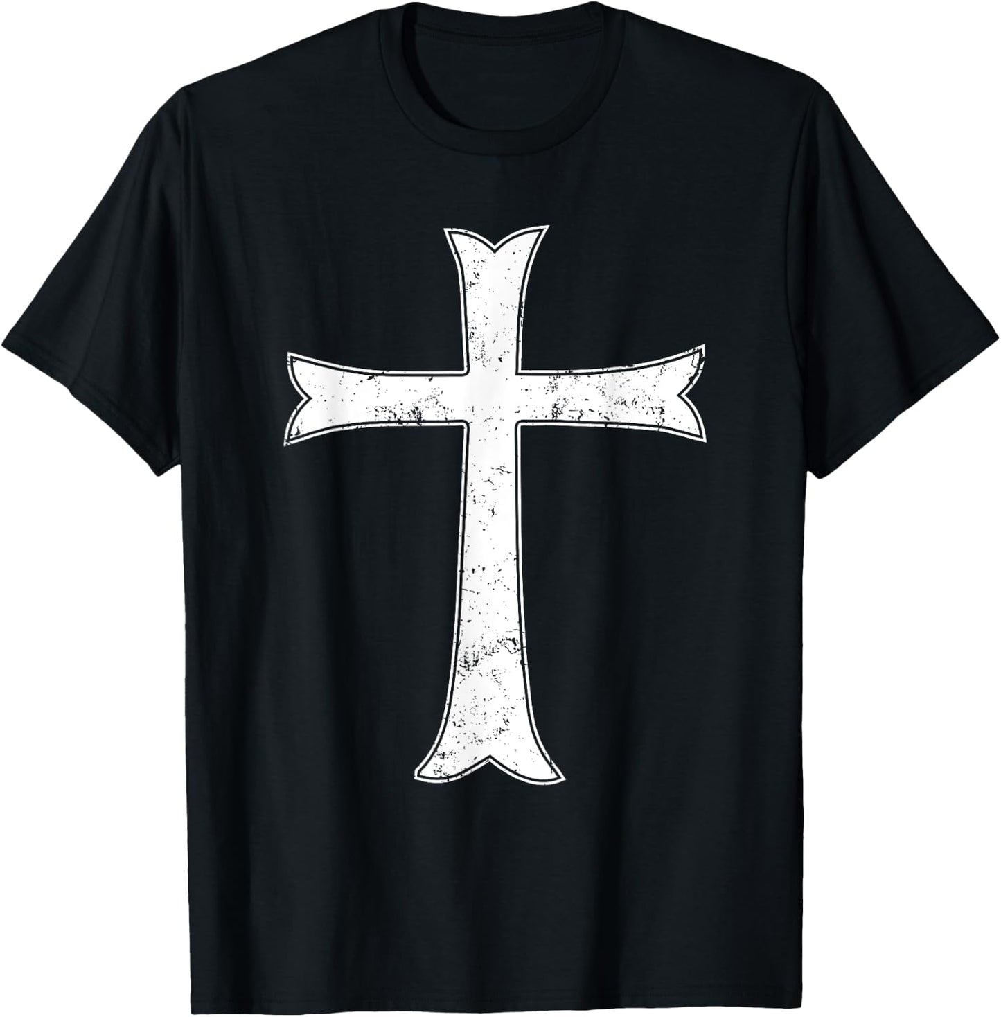 Templar cross crusader knight warrior of Christ history T-Shirt - T-Shirt | Black