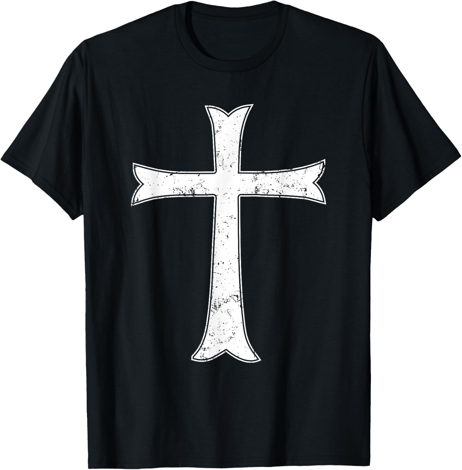 Templar cross crusader knight warrior of Christ history T-Shirt - T-Shirt | Black