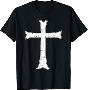 Templar cross crusader knight warrior of Christ history T-Shirt - T-Shirt | Black