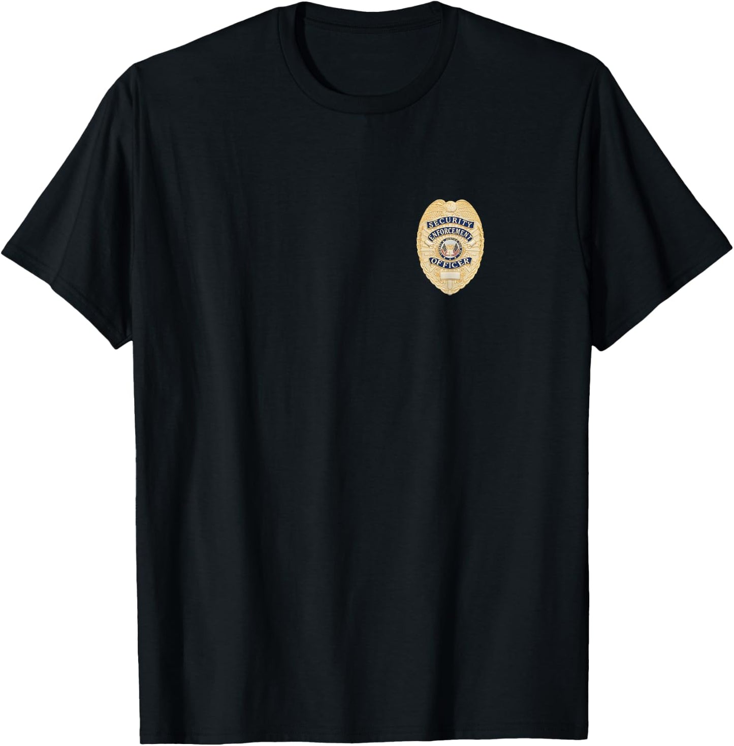 Security Officer Enforcement Badge Police Guards Duty T-Shirt - T-Shirt | Black