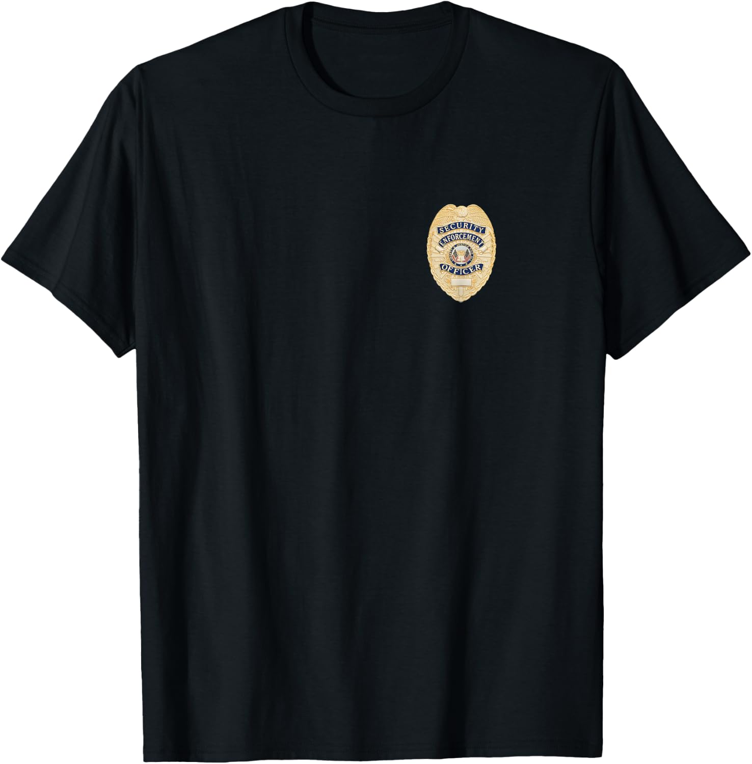 Security Officer Enforcement Badge Police Guards Duty T-Shirt - T-Shirt | Black