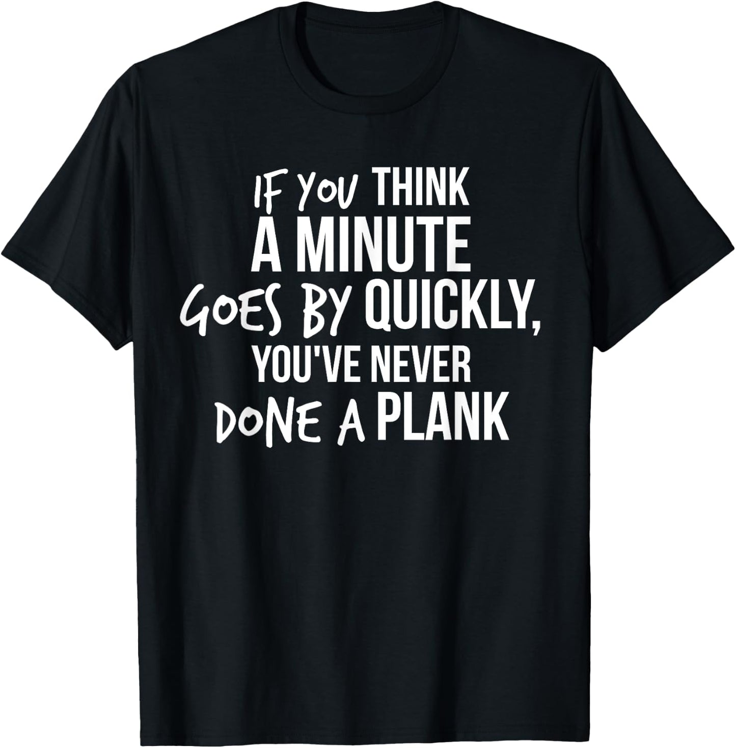 Funny Plank - Planking Core Workout T-Shirt - T-Shirt | Black