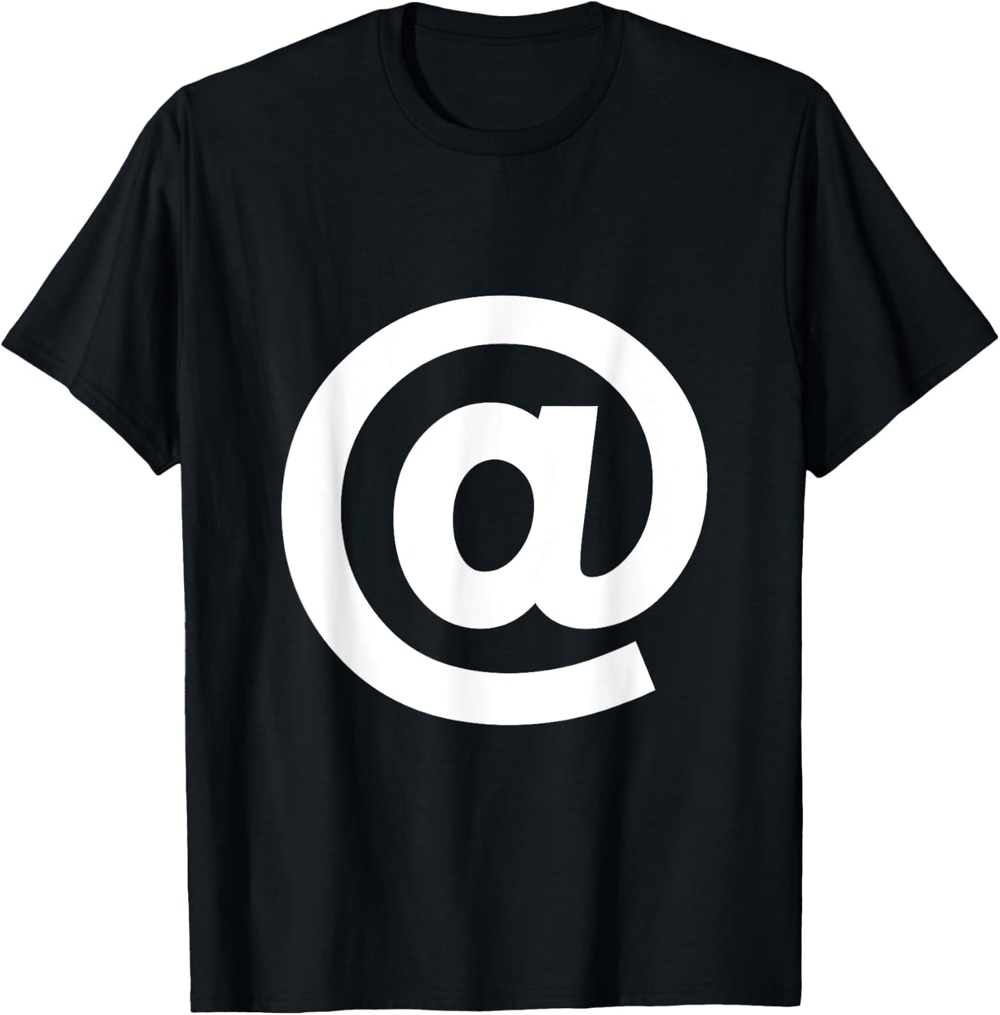 At sign, at symbol alphabet spell words Initial shirt T-Shirt - T-Shirt | Black