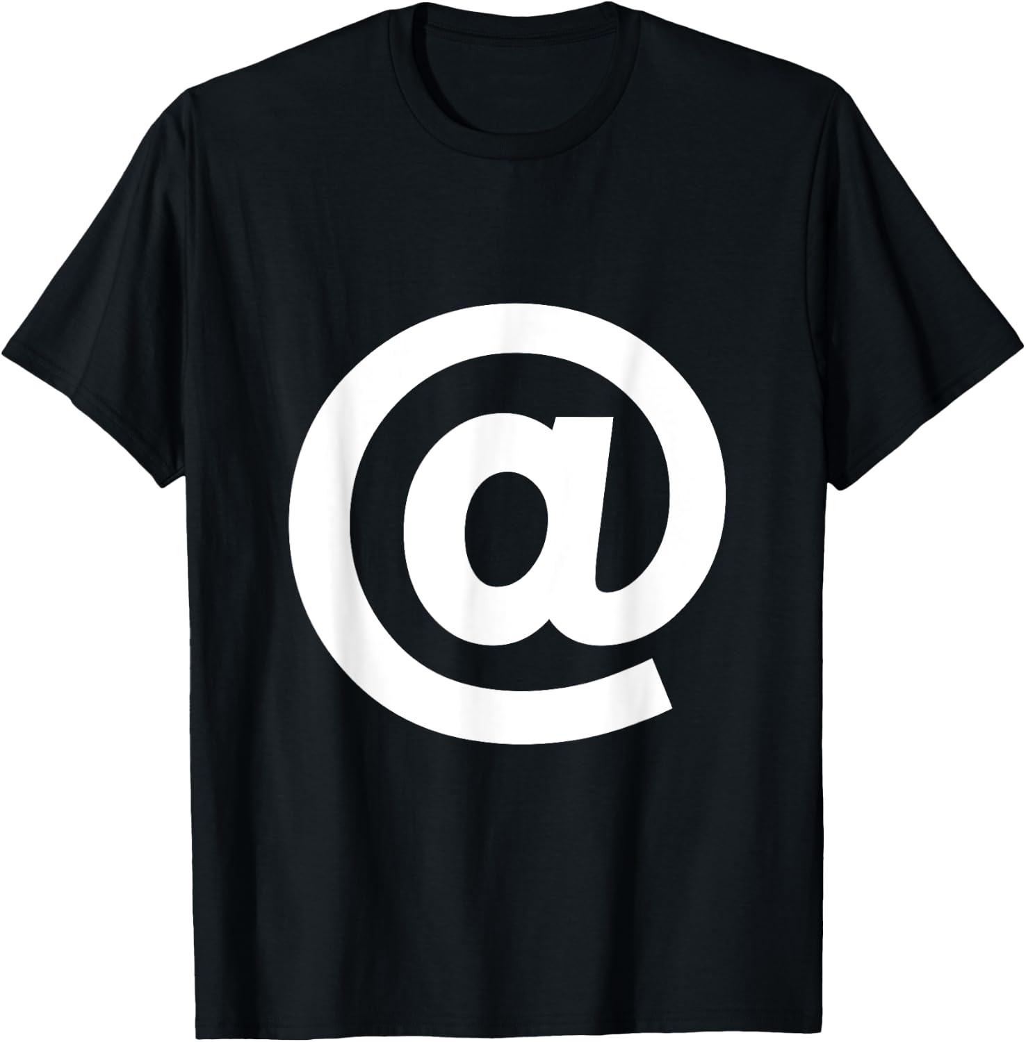 At sign, at symbol alphabet spell words Initial shirt T-Shirt - T-Shirt | Black