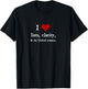 I Love Lists and Oxford Commas - funny grammar gift T-Shirt - T-Shirt | Black