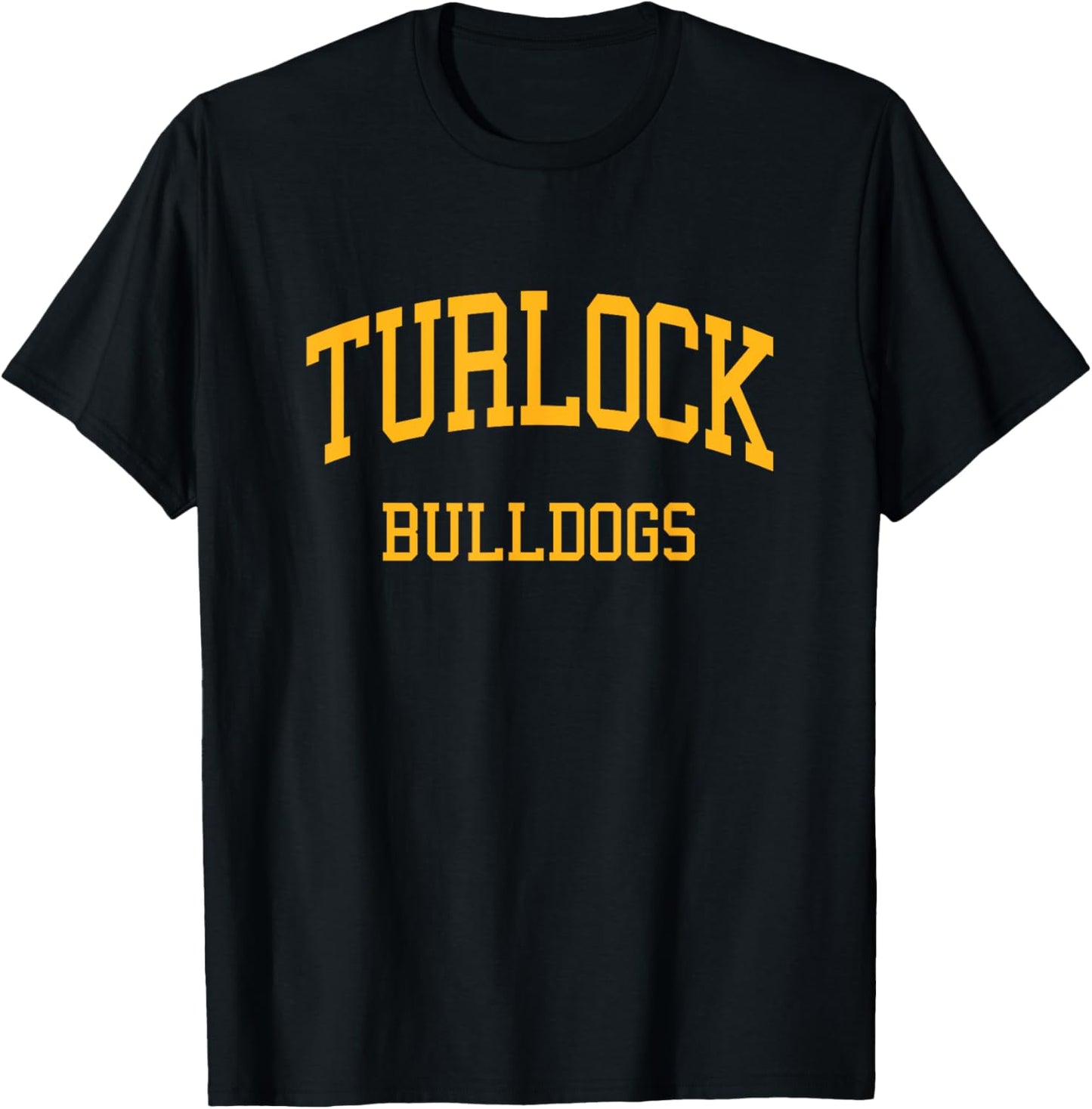 Turlock High School HS Turlock CA Retro Sports T-Shirt - T-Shirt | Black