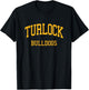 Turlock High School HS Turlock CA Retro Sports T-Shirt - T-Shirt | Black