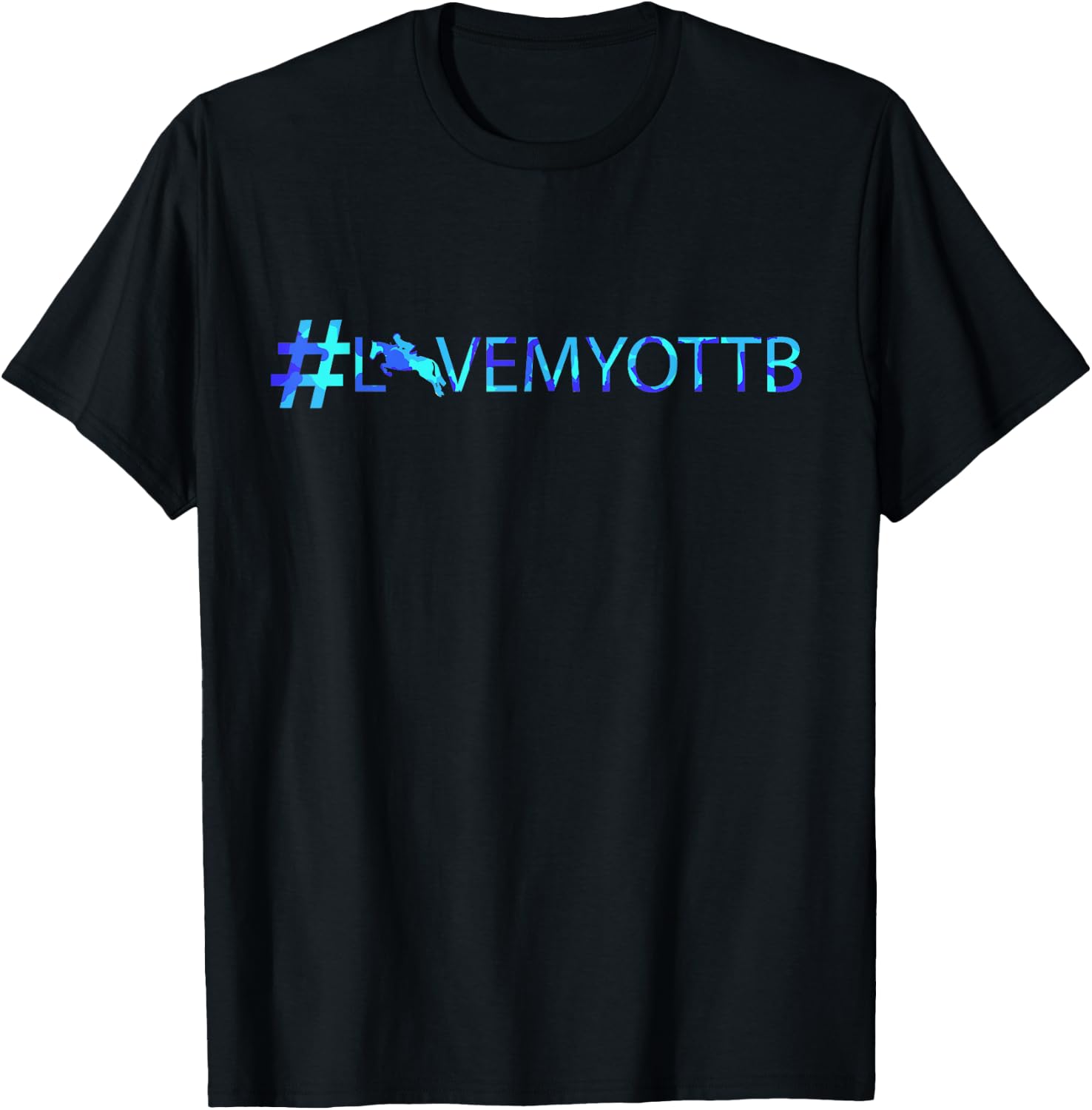 OTTB , Hashtag, I love my OTTB, Horse lover gift T-Shirt - T-Shirt | Black