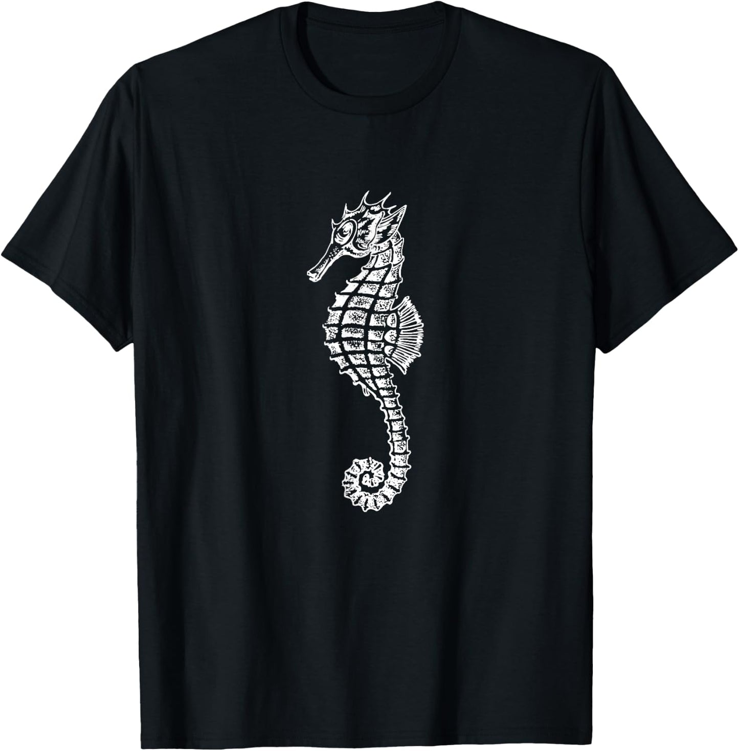 Seahorse Ocean Marine Animal Sea Horse Creature Hippocampus T-Shirt - T-Shirt | Black