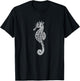 Seahorse Ocean Marine Animal Sea Horse Creature Hippocampus T-Shirt - T-Shirt | Black