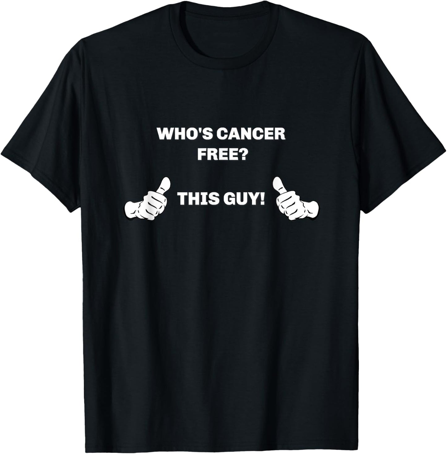 Husband Dad Survivor This Guy Cancer Free Shirt T-Shirt - T-Shirt | Black