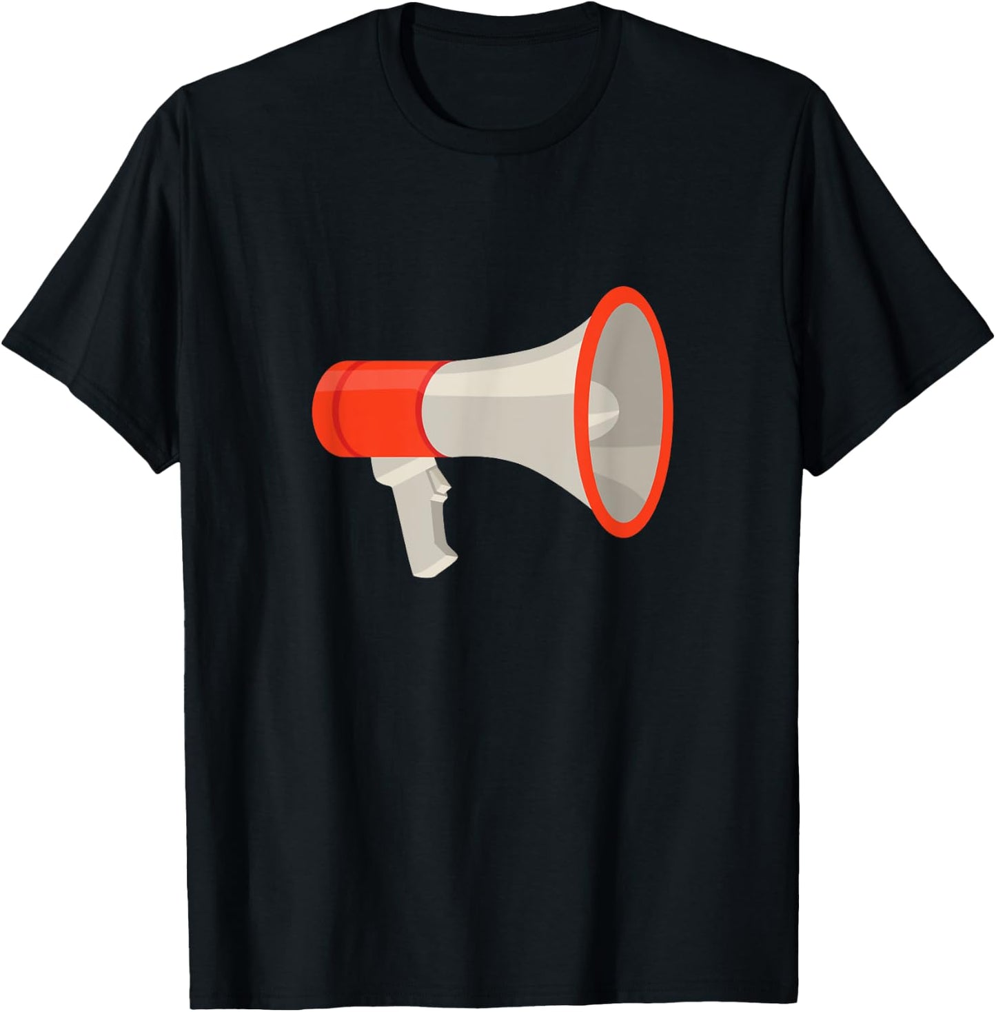 Megaphone Bullhorn T-Shirt - T-Shirt | Black