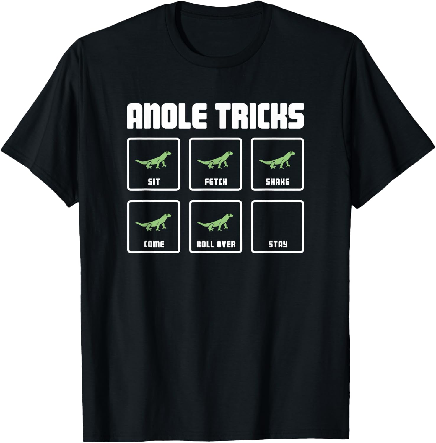 Funny Pet Anole / Awesome Reptile T-Shirt - T-Shirt | Black