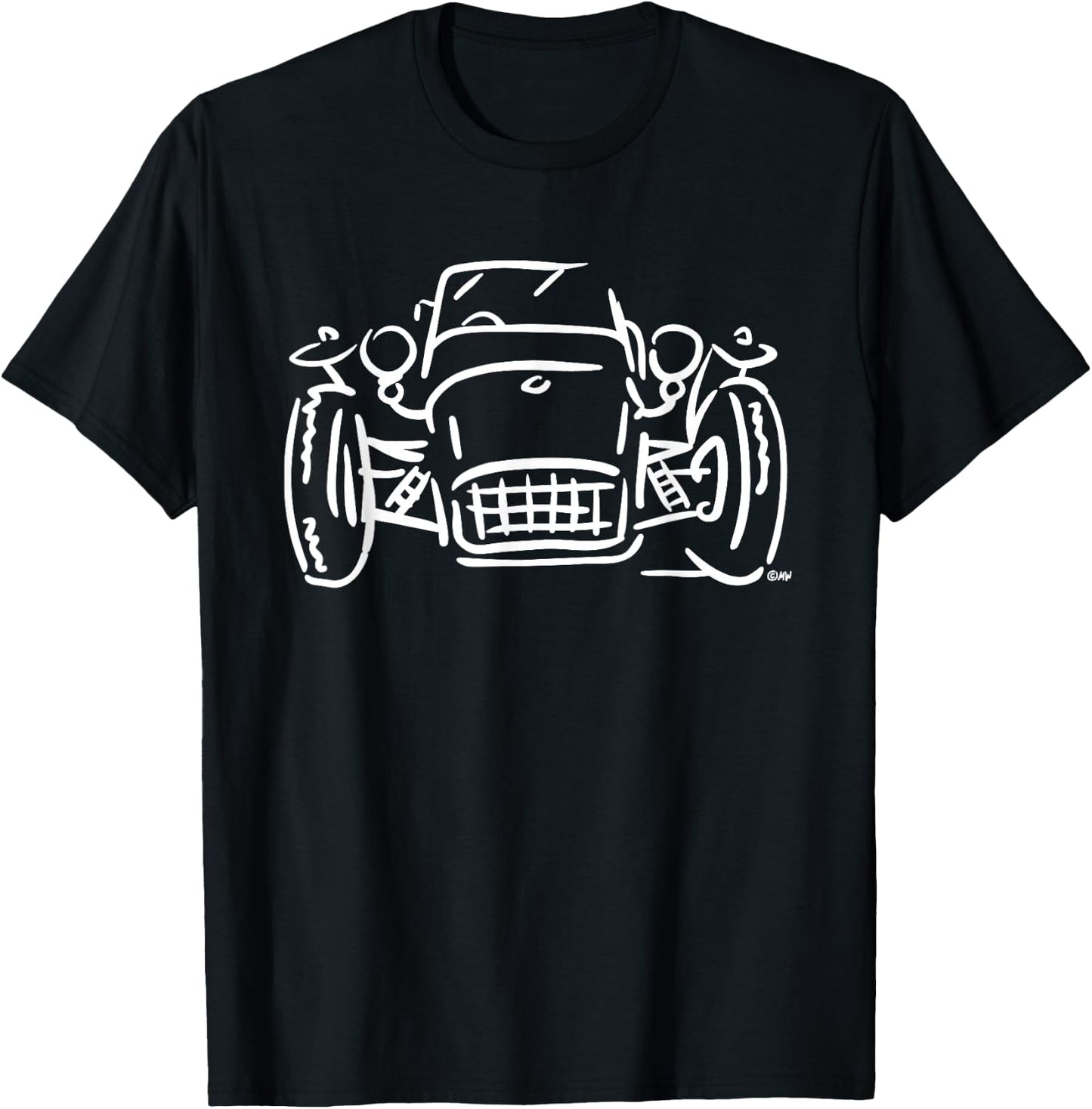 Super 7 Seven Caterham Racing Classic British Sportscar T-Shirt - T-Shirt | Black