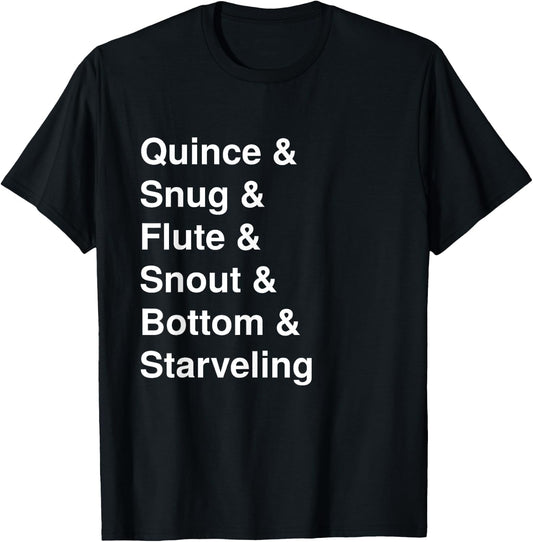 A Midsummer Night's Dream Rude Mechanicals Shakespeare Men Women Girls Kids T-Shirt - T-Shirt | Black