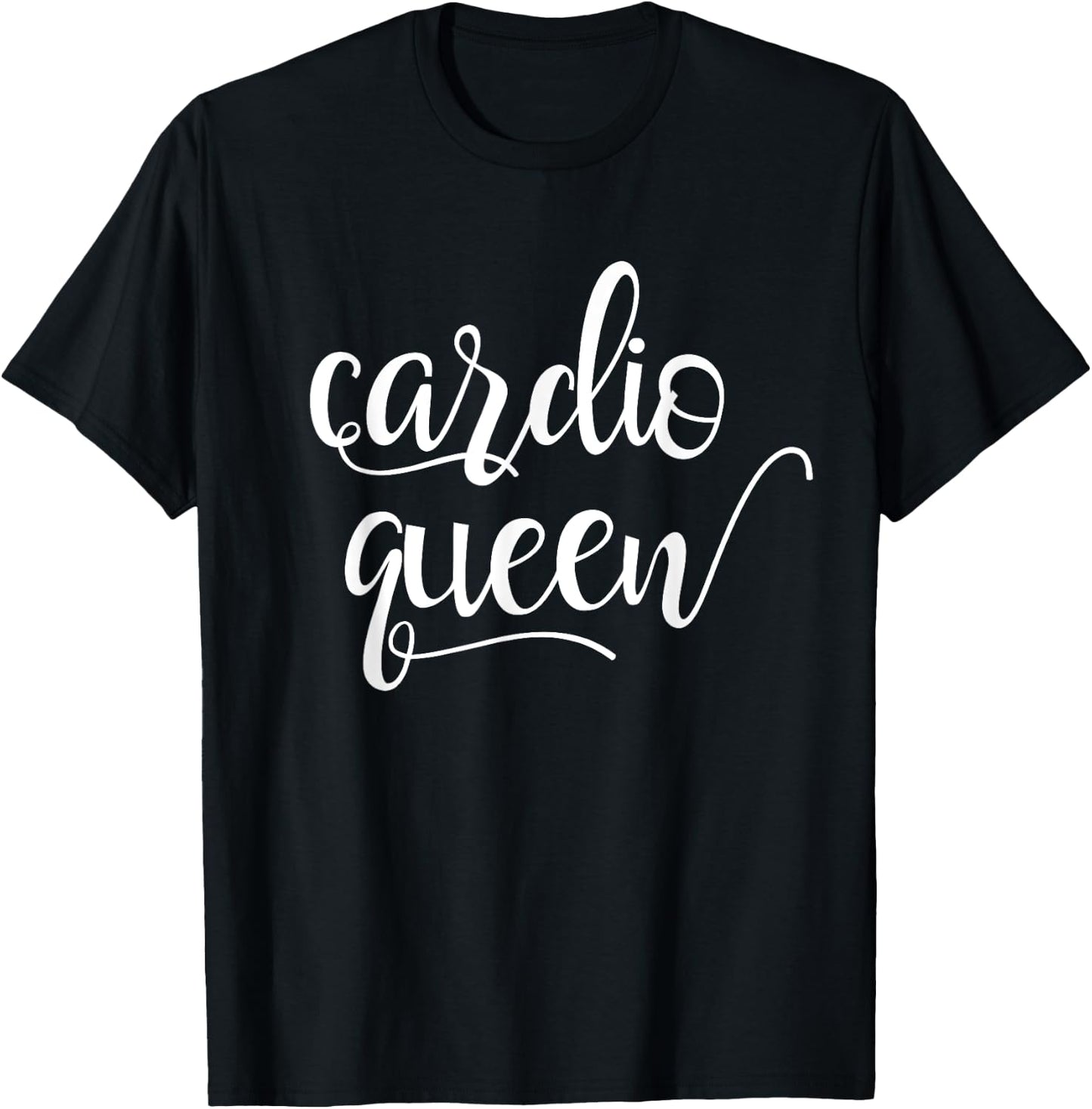 Fun Cardio Queen Fit and Active T-Shirt - T-Shirt | Black
