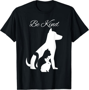 BE KIND TO ANIMALS SPREAD KINDNESS MATTERS NOT CRUELTY shirt T-Shirt - T-Shirt | Black