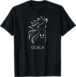 Ocala Florida Horse T Shirt T-Shirt - T-Shirt | Black